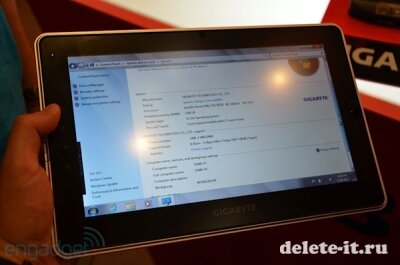 Планшет S1080 с поддержкой Windows 7 представлен компанией Gigabyte на выставке Computex 2011