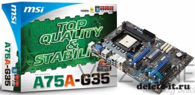 MSI A75A-G35 -     AMD A75